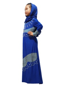 Ramadan Eid Mubarak ragazze bambini Abaya turchia abito musulmano caftano Dubai arabo Hijab vestito Abaya bambini abbigliamento islamico etnico - Product Image 5