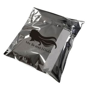 Custom LOGO Printed Packaging <b>Bags</b> Shipping <b>Silver</b> Shipping <b>Bags</b> for Clothing Apparel Shoes Poly Shipping Mailer - Product Image 2