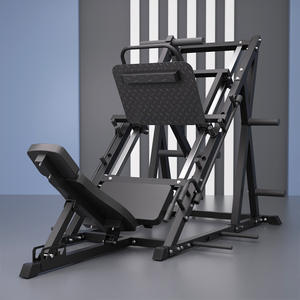 Pelatih kebugaran rumah profesional mesin <span class=keywords><strong>Squat</strong></span> miring 45 derajat Modern rak bangku latihan kekuatan kaki baja rak bangku jongkok - Product Image 4