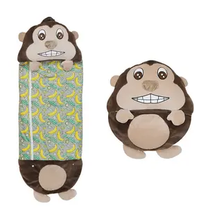 Fábrica engraçada vendas diretas Recheado Animal pelúcia Desenhos animados quentes crianças dormindo sacos