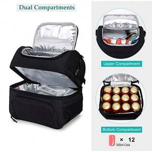 Sac isotherme de qualité supérieure pour adultes en nylon Oxford 600D, imperméable, avec isolation thermique en PEVA, sac à déjeuner - Product Image 4