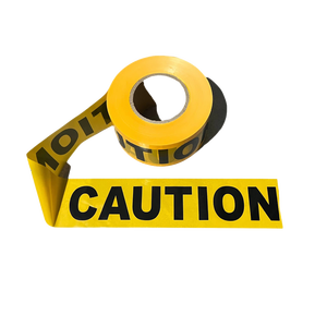 Cinta de Advertencia de 75 mm x 300 m, No Adhesiva, Cumple con OSHA, Barrera de Seguridad, Impermeable, Alta Visibilidad - Product Image 1