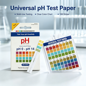 แผ่นทดสอบค่า pH 0-14 <span class=keywords><strong>แบบ</strong></span>ยูนิเวอร์แซล บรรจุขวดและกล่อง กระดาษวัดค่า pH สำหรับน้ำ ปัสสาวะ และสระว่ายน้ำ - Product Image 5