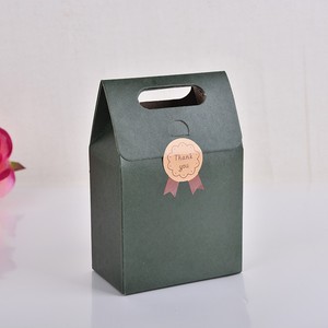 Bolsa de Regalo de Papel Kraft Vintage <span class=keywords><strong>Simple</strong></span>, Bolsa con Asa Superior Abatible para Regalos de Cumpleaños, Estilo Instagram, Bolsa con Cordón para Dulces y Chocolates - Product Image 1