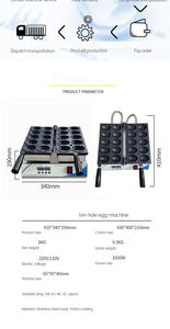 Henituer c389 क्रॉस-बॉर्डर बेस्टसेलर: फूड ग्रेड नॉन-स्टिक कोटिंग के साथ 10-होल स्माइली अंडे निर्माता - Product Image 6