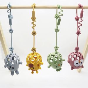 Anneau de dentition sensoriel personnalisé hochet doux jouets de dentition en silicone pour bébé sans BPA - Product Image 2