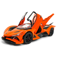 1:24 Maßstab Druckguss-Spielzeugauto-Modell Apollo EVO Spielzeugauto mit Sprühlicht und Musik, Legierungsspielzeugauto