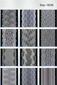 Dentelle élastique en nylon et spandex pour vêtements, dentelle <span class=keywords><strong>jacquard</strong></span> en maille élastique pour lingerie/sous-vêtements/mariage - Product Image 4