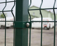 Panel de Malla Metálica para Granja, de Alta Resistencia, Fácil de Montar, Galvanizado, Recubierto de PVC, Impermeable, para Exteriores, Malla en V, Seguridad, Curvado, 3D, para Casas