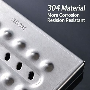 Grille de drainage en acier inoxydable personnalisable pour caniveaux et couvertures de tranchées, idéale pour cuisines commerciales et espaces publics - Product Image 4