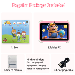 卸売7インチの子供用タブレットPC 3000MAHバッテリー1024x600解像度MTKクアッドコア - Product Image 6