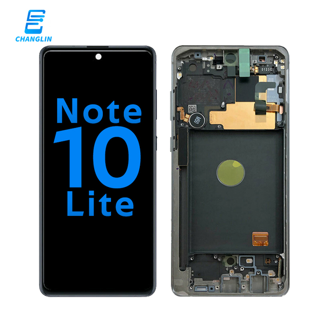 Super OLED FHD Touch Screen Display with Sapphire Hardness for Note 10 Lite with Frame Replacement