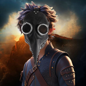 Haute qualité Halloween médiéval noir <span class=keywords><strong>peste</strong></span> docteur Latex <span class=keywords><strong>oiseau</strong></span> bouche bec masques Punk vapeur bec <span class=keywords><strong>masque</strong></span> pour les fêtes - Product Image 2