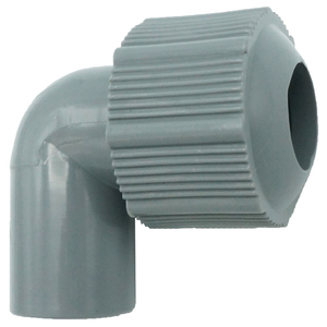Raccord coudé PVC Kansaikako P36-001 de bonne qualité, 13A, à angle droit, avec connexion union unilatérale - Product Image 1