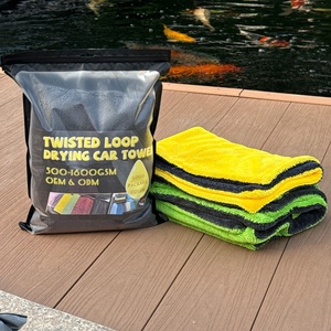 <b>Microfiber</b> <b>Towel</b> 60x90cm 800gsm 1200gsm Car <b>Microfiber</b> <b>Towel</b> Car Washing <b>Towel</b> for Car Twisted Loop Drying <b>Towel</b> - Product Image 1