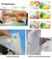 Lona de Malla de PVC para Cercas, Publicidad Exterior Personalizada, Impresión de Gran Formato, Directo de Fábrica, OEM, Resistente a los Rayos UV, Impermeable, Venta al por Mayor en EE. UU.