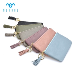 Haute qualité Vintage Euro Zip <span class=keywords><strong>porte</strong></span>-<span class=keywords><strong>monnaie</strong></span> sac à main vert en <span class=keywords><strong>cuir</strong></span> véritable Simple mais élégant pour une utilisation de souvenirs - Product Image 6