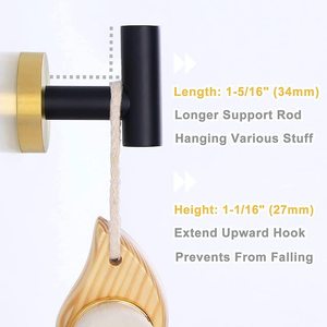 Ganchos Redondos de Acero Inoxidable <span class=keywords><strong>para</strong></span> Baño y Cocina, Gancho Individual <span class=keywords><strong>para</strong></span> <span class=keywords><strong>Batas</strong></span>, Toallas y Abrigos - Product Image 3