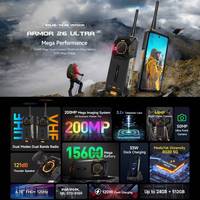 Versi Global Walkie-Talkie Murah Ulefone Armor 26 Ultra Ponsel Tangguh 12GB+512GB 6.78 Inci Android 13 Ponsel MediaTek