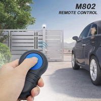 Télécommande de porte de garage 40,685 MHz avec interrupteur DIP pour transmetteur porte-clés M802 Blue Pad, remplacement d'ouvre-porte