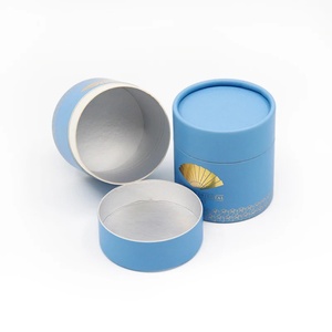 Caja Redonda Biodegradable 100% Personalizada, Envase de Tubo de Papel de Grado Alimenticio para Té - Product Image 3