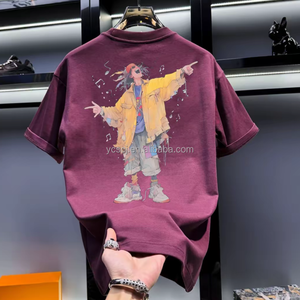 Nuova T-shirt Estiva da Uomo, Trendy, con Ricamo 3D, 100% Cotone, Manica Corta, Casual, Collo Tondo, Vestibilità Ampia, Stile Minimalista - Product Image 6