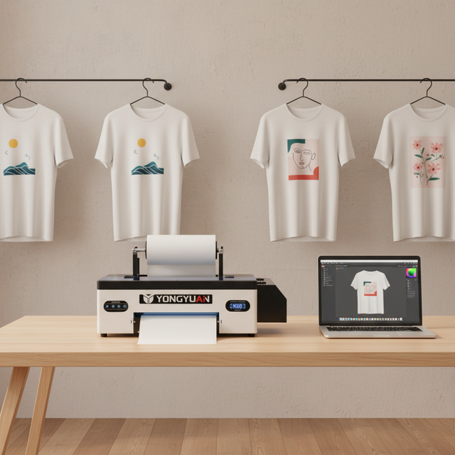 Small Business A3 DTF Printer L1800 Head Direct to Film Printing Machine Desktop Roll to Roll System for Home T-shirt Studio