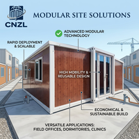 Maison modulaire préfabriquée extensible, design écologique, résistante aux intempéries, compacte, pour économiser de l'espace, fournie directement par l'usine.