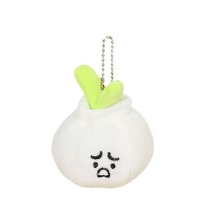 Porte-clés en peluche super <span class=keywords><strong>douce</strong></span> en coton PP, motif légumes créatifs avec expressions amusantes (oignon, gingembre, ail, fruits, plantes) - Product Image 5