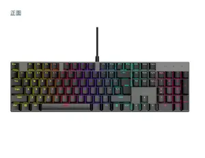 Teclado 게이머 빈티지 USB C 개인화 Teclado Luminoso 파라 PC 타자기 키보드 104 키 100% 게임 키보드