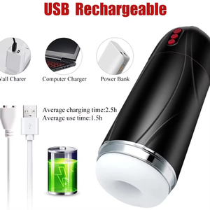 Masturbador Masculino Automático de Silicona, 5 Modos de Succión y 10 de Vibración, Masturbador Eléctrico de Succión Intensa para Hombres - Product Image 6