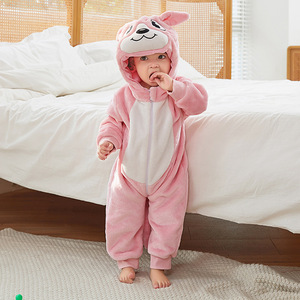 Winter Hot Sale Baby Animal <strong>Onesie</strong> <strong>Elephant</strong> Costume Cartoon Home Wear Kids' One Piece Rompers - Product Image 3
