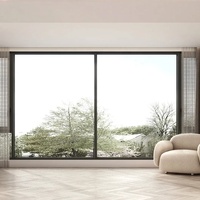 Fenêtre à battant moderne à rupture de pont thermique en aluminium avec double vitrage trempé pour salle de bain et villa, de la marque Window Factory