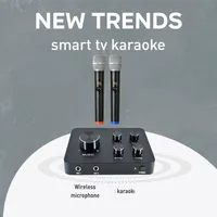 Microphone Karaoké Sans Fil Professionnel Dynamique en Métal pour HDTV, Smart TV, Système Home Cinéma – Son Cristallin