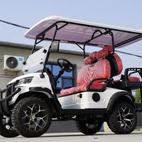 Voiturette de golf multifonctionnelle 5-6 places à essence, buggy de tourisme à énergie nouvelle certifié CEE 72V, personnalisation du logo et de la couleur, prise en charge OEM
