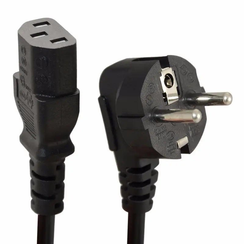 AC Cable with EU C13 Plug Power Cord Free Sample 3 Pin Consumer Electronics CEE Power Cord for PC China Power Cable Europe