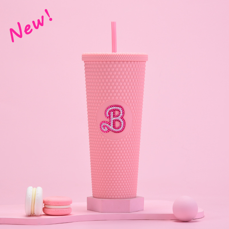 D-stick rojo melocotón diamante bicolor