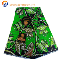 Kain Organza Polos Cetak Batik Afrika, Tenun Carded Anti-Pilling untuk Anak Perempuan & Laki-Laki