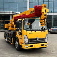 Nouveau modèle 2026 de mini-grue sur camion avec moteur et boîte de vitesses Weichai, plusieurs tonnages, flèche télescopique, engin de construction, disponible en stock dès maintenant