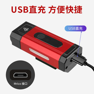 Faro de bicicleta estándar alemán, aleación de aluminio roja, LED, resistente al agua, 4 modos, luz para bicicleta de montaña, equipo de ciclismo al aire libre - Product Image 3