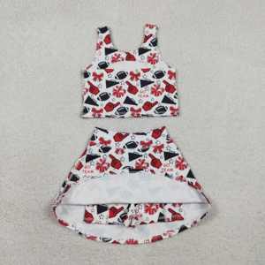 GSSO2913 RTS ชุดเด็กผู้หญิงลายดาวสีดำขายส่งชุดแขนสั้นเด็กผู้หญิง - Product Image 5