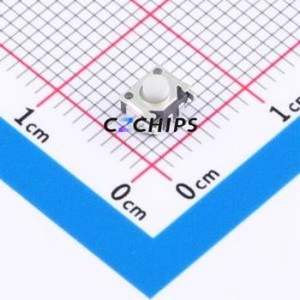 K2-1812SA-D3DW-04 Tactile Switch Through hole Component THT Switch Single Pole Single Throw Round Button 1.8N Right Angle Insert - Product Image 1