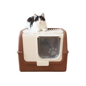 Lettiera per Gatti Extra-Large Completamente Chiusa con Ingresso Superiore e Porta Anteriore, Anti-Tracciamento, Facile da Pulire, Anti-Odore, Anti-Schizzi - Product Image 1
