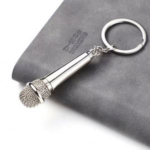 <b>Mini</b> <b>Microphone</b> Keychain - Realistic Metal Mic Gift, Promotional Souvenir for Music Lovers - Product Image 4