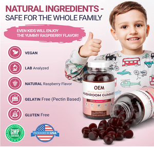 Julong OEM ODM Bonbons aux champignons Halal Sans sucre Marque privée <span class=keywords><strong>Super</strong></span> Lions Crinière de champignons Bonbons quotidiens Supplément - Product Image 3