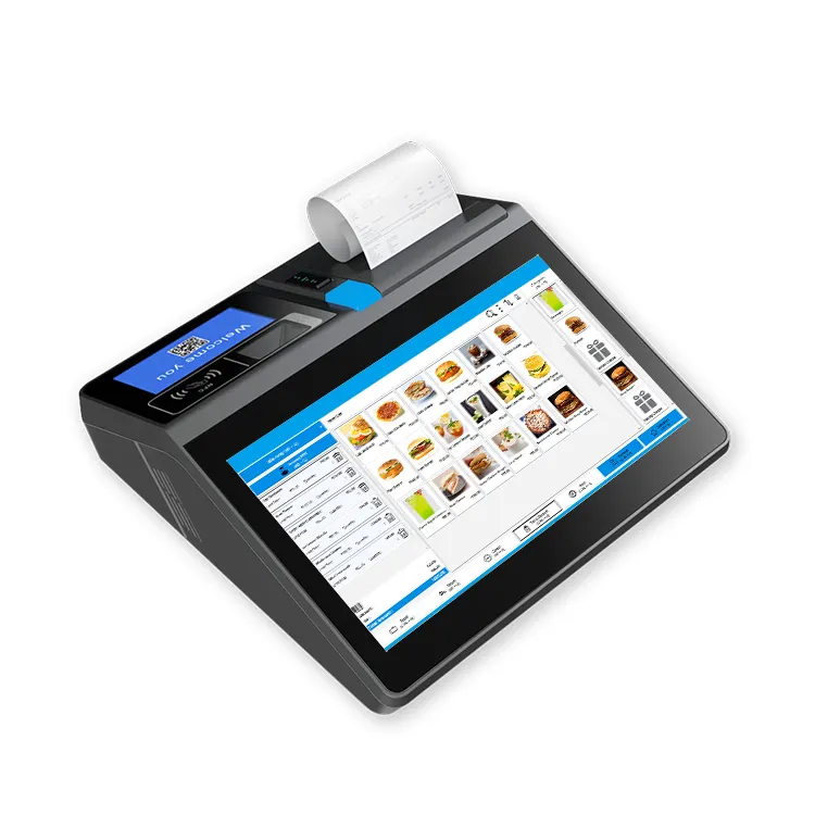 Alles in einer 11,6-Zoll-Desktop-POS-Registrierkasse mit Druckers canner NFC