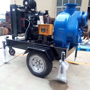 Bomba centrífuga autocebante para aguas residuales impulsada por motor - Product Image 1