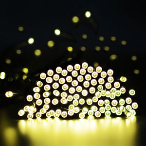 Noël IP68 étanche LED fée lumière extérieure rvb <span class=keywords><strong>solaire</strong></span> arbre feston chaîne <span class=keywords><strong>rideau</strong></span> 10m longueur décorative guirlandes lumineuses - Product Image 2