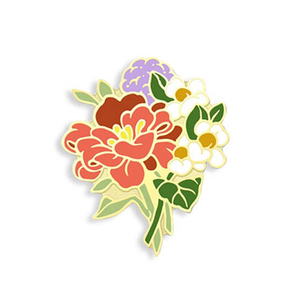 Épingles en émail de fleurs colorées personnalisées broche fleur <span class=keywords><strong>rouge</strong></span> broche Rose épinglette cadeau pour femme - Product Image 2
