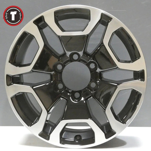 Bánh xe thể thao 17/18 inch aftermarket bánh xe CB 106.2 bù đắp 25mm 6 lỗ 6x139.7 17/18x7.5j vành <span class=keywords><strong>Janet</strong></span> 17 với mặt máy màu đen - Product Image 2